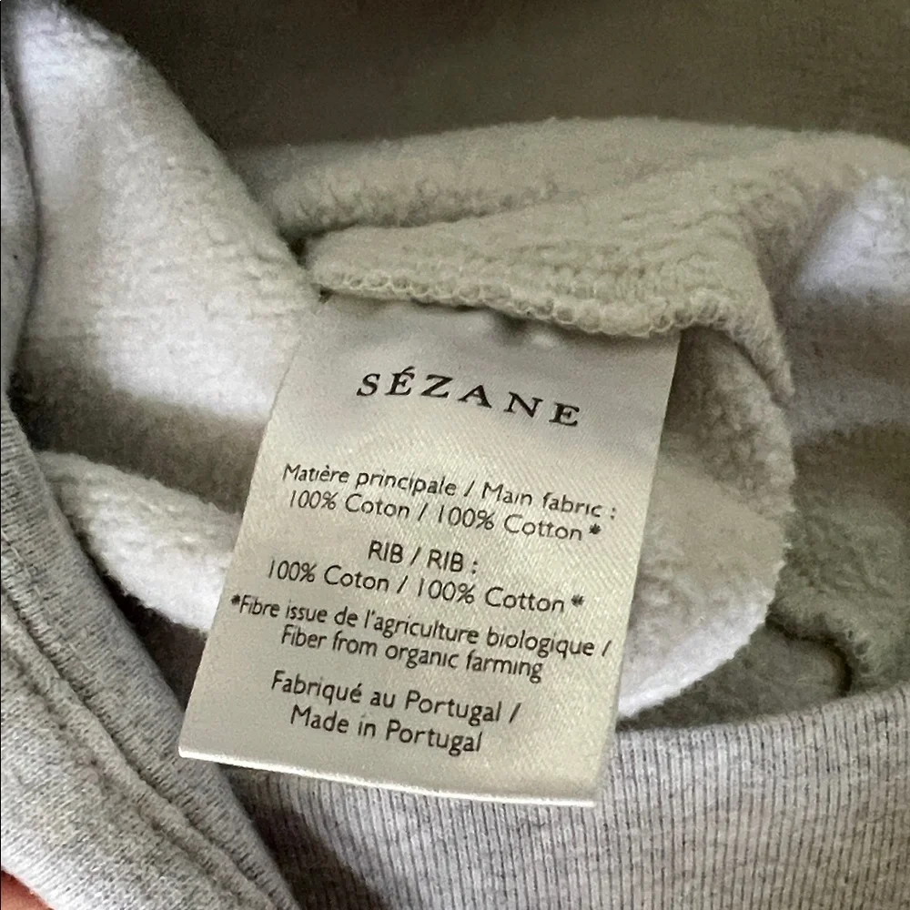 Sezane Gray Crew Neck Sweater - Picture 4 of 4